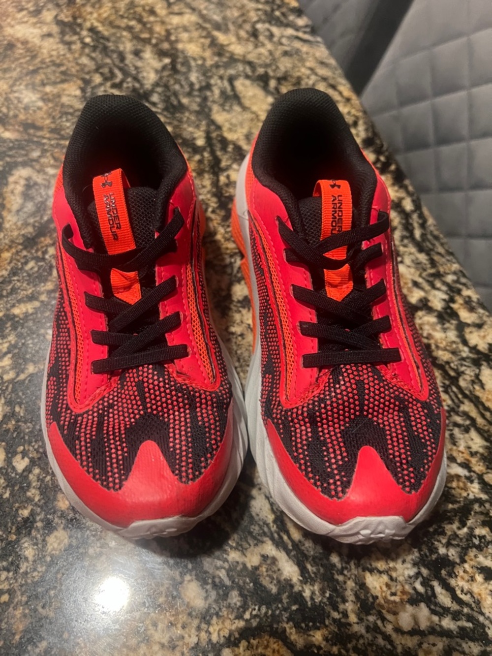 Under Armour Kids Red Athletic Sneakers - Lightweight Comfort